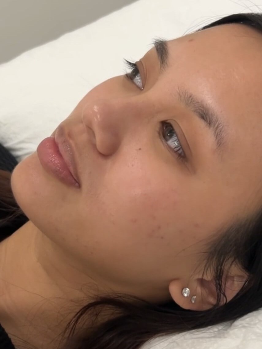 Lash lift and brow lamination Before